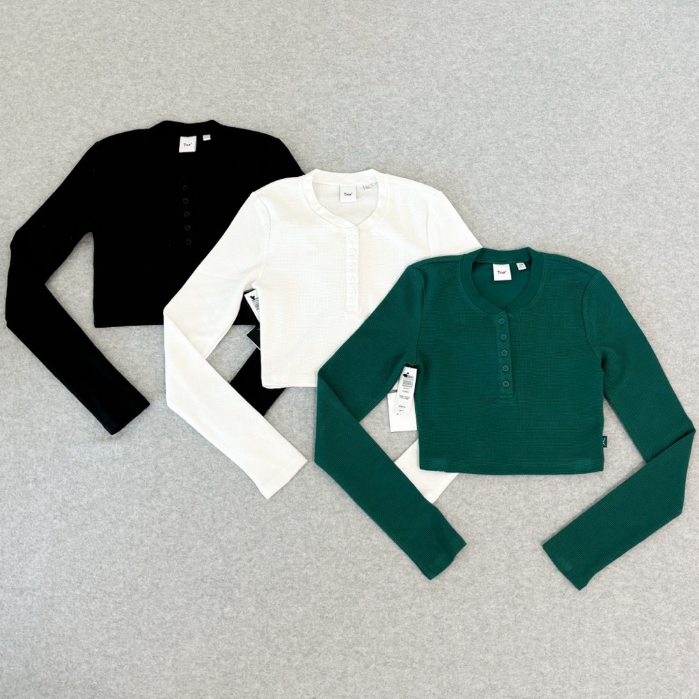 Bundle of 3 Aritzia waffle tops